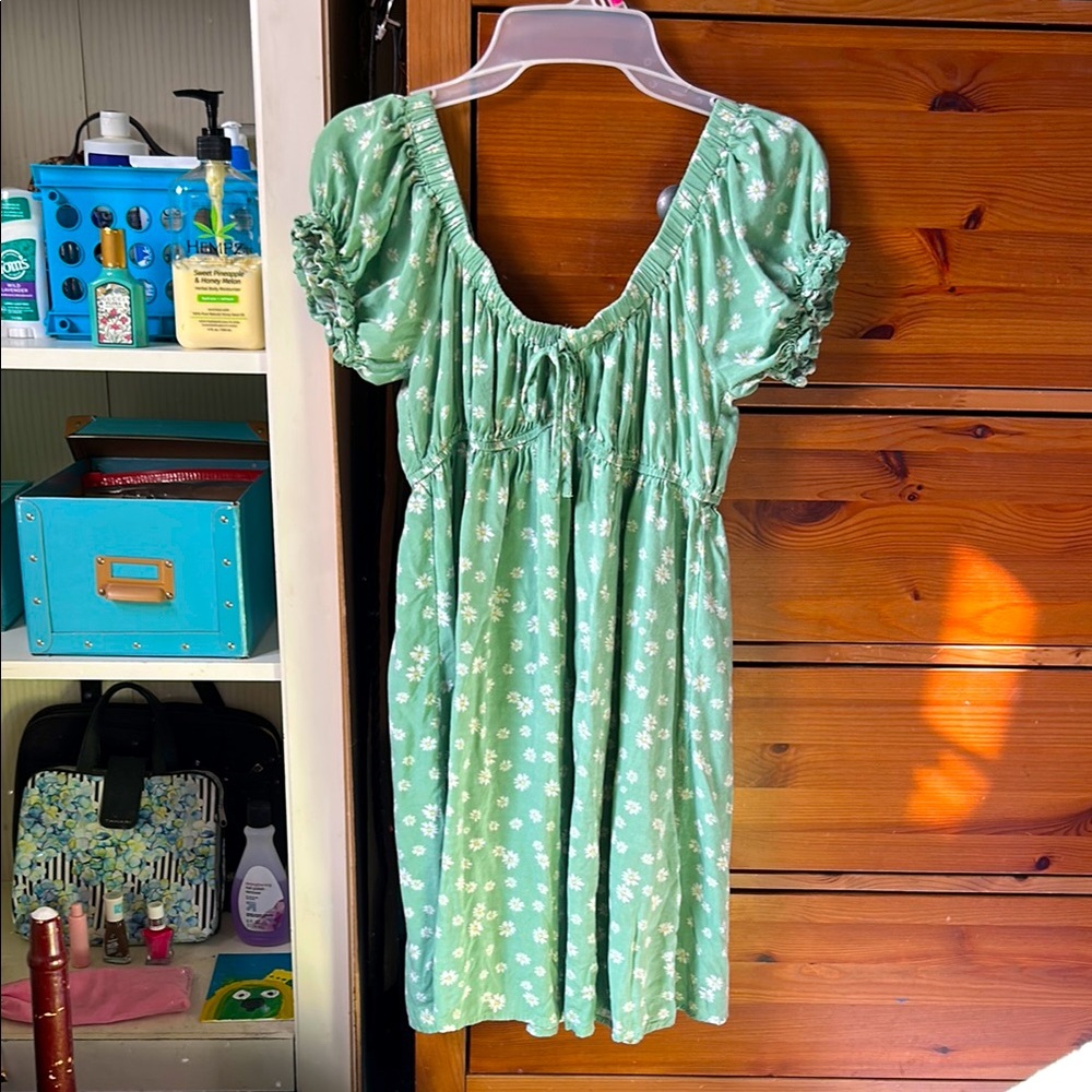 Green Floral Dress